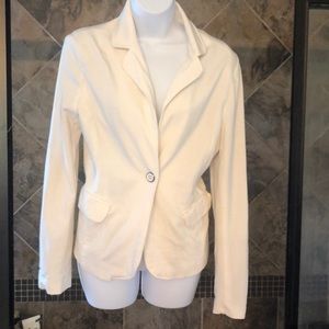 White soft blazer